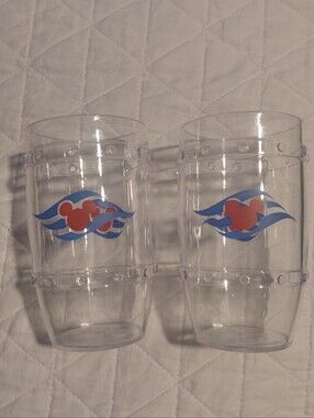 Disney Cruise Line Set Of 2 Souvenir Cups